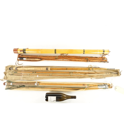 613 - A COLLECTION OF THREE VINTAGE HARDY FLY RODS, a THE 