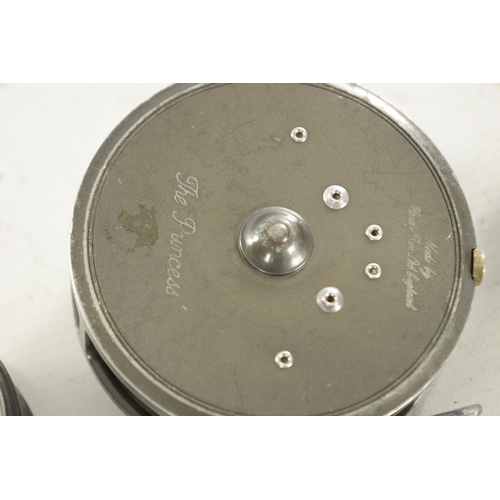 614 - A COLLECTION OF FOUR HARDY FLY FISHING REELS, a 