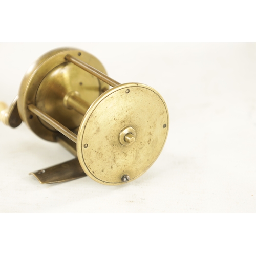 639 - A 19TH CENTURY USTONSON MULTIPLYING WINCH FISHING REEL, the 2