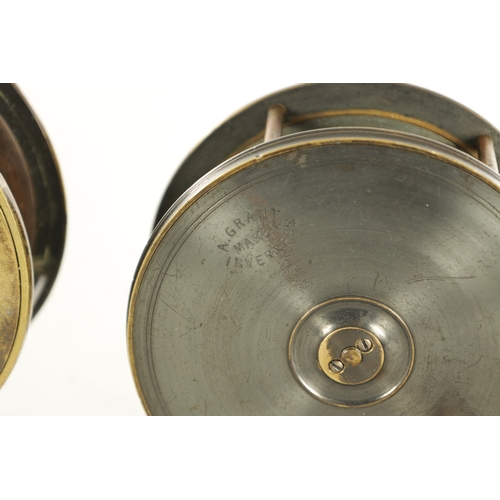 658 - A COLLECTION OF FIVE LATE 19TH AND EARLY 20TH CENTURY SALMON FLY FISHING REELS comprising a 4