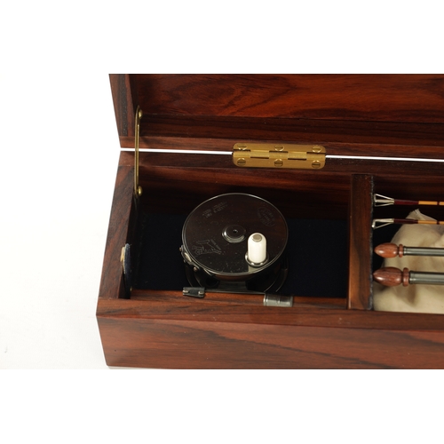 659 - A HOUSE OF HARDY “PALL MALL CENTENARY “ FISHING ROD AND REEL fitted in a rosewood case comprising of... 