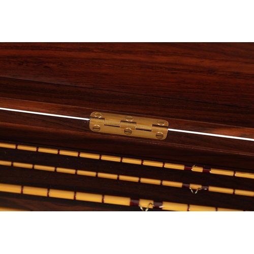 659 - A HOUSE OF HARDY “PALL MALL CENTENARY “ FISHING ROD AND REEL fitted in a rosewood case comprising of... 