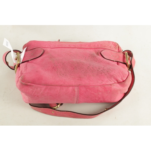 669 - A MULBERRY BARBIE PINK LEATHER CROSS-BODY BAG