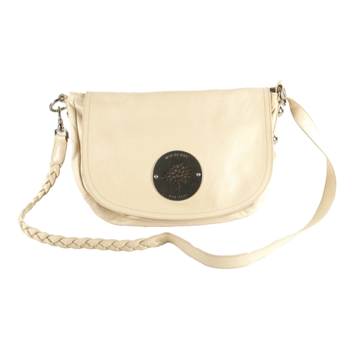 673 - A MULBERRY CREAM LEATHER DARIA SHOULDER BAG with brown dust cover