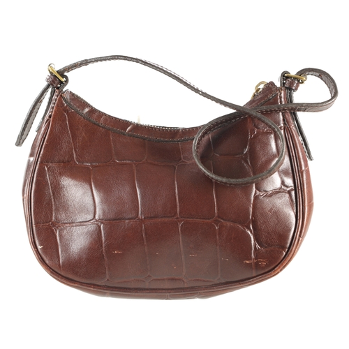 675 - A MULBERRY BROWN LEATHER CONGO LEATHER SHOULDER BAG with dust cover