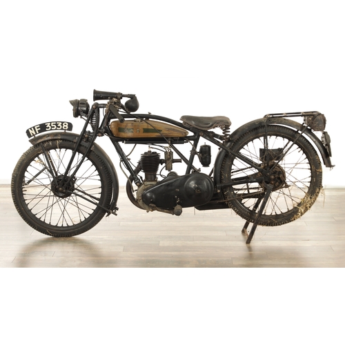 748 - A VERY ORIGINAL 1927 TRIUMPH MODEL W 277CC MOTORCYCLE, reg. NF 3538, frame no. 610280, engine no. 40... 