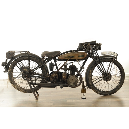 748 - A VERY ORIGINAL 1927 TRIUMPH MODEL W 277CC MOTORCYCLE, reg. NF 3538, frame no. 610280, engine no. 40... 