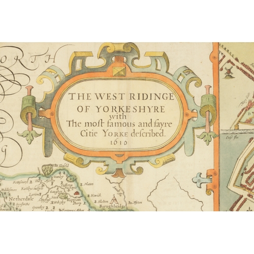 766 - A COLLECTION OF THREE 17TH CENTURY MAPS two by Johannus Blaeu of West Riding 1648 and North Riding 1... 