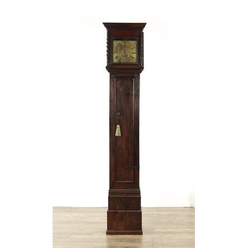 772 - JOHN OGDEN, BOWBRIDGE (BAINBRIDGE). A RARE LATE 17TH CENTURY 30-HOUR LONGCASE CLOCK the hood with ba... 