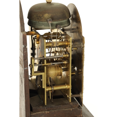 777 - H. WARE, HULL. AN EARLY 20TH CENTURY CHIPPENDALE STYLE MINIATURE WEIGHT DRIVEN LONGCASE CLOCK the fi... 