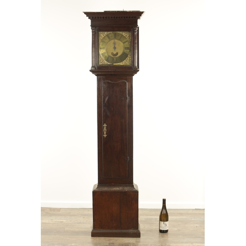 781 - JAMES WILSON, ASKRIGG. A MID 18TH CENTURY 30-HOUR LONGCASE CLOCK the oak case of small proportions e... 