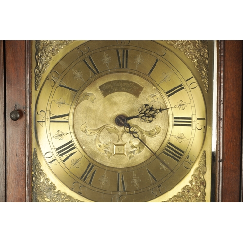 788 - PETER HATHORNTHWAITE, KIRKBY LONSDALE. A GEORGE III OAK 30-HOUR LONGCASE CLOCK the case with dental ... 