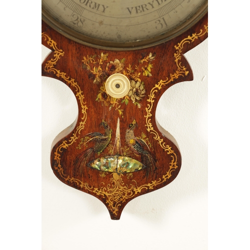 789 - A COLLECTION OF THREE REGENCY WHEEL BAROMETERS all in rosewood cases, one signed B. Pori, Skipton, a... 