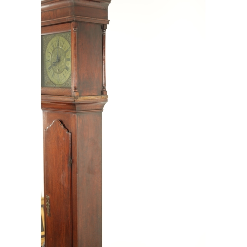 792 - LOWREY, WHITEHAVEN. A MID 18TH CENTURY WALNUT 30-HOUR LONGCASE CLOCK, the slender case with caddy to... 