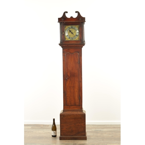 804 - JOHN WARD, RICHMOND. AN EARLY 18TH CENTURY VERGE 30-HOUR LONGCASE CLOCK, the elm case of small propo... 