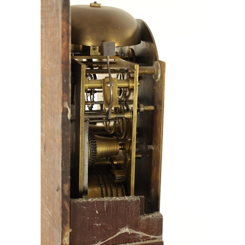 809 - PARKINSON & BOUTS, LONDON. A MID 19TH CENTURY MINIATURE EIGHT DAY LONGCASE CLOCK the mahogany case w... 