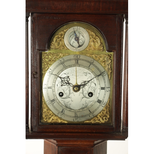 815 - JAMES WILSON, ASKRIGG. A VERY RARE GEORGE III WEIGHT DRIVEN VERGE LONGCASE CLOCK, the mahogany case ... 