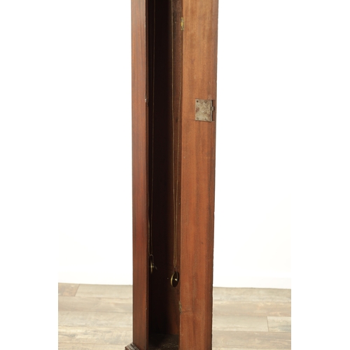 815 - JAMES WILSON, ASKRIGG. A VERY RARE GEORGE III WEIGHT DRIVEN VERGE LONGCASE CLOCK, the mahogany case ... 