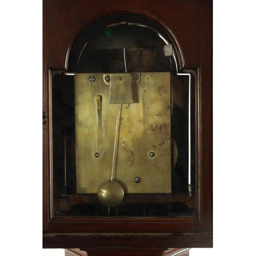 815 - JAMES WILSON, ASKRIGG. A VERY RARE GEORGE III WEIGHT DRIVEN VERGE LONGCASE CLOCK, the mahogany case ... 