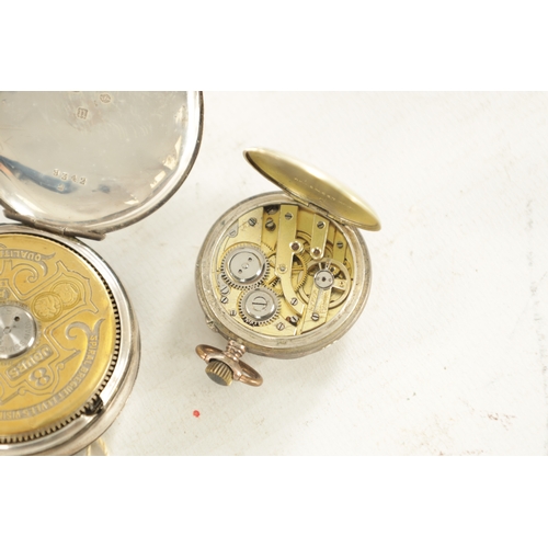 509A - A COLLECTION OF THREE OPEN FACED SILVER CASED POCKET WATCHES comprising of a key wound pocket watch ... 