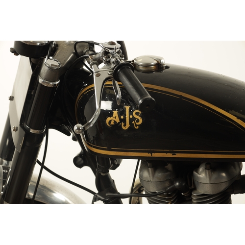 744 - A 1953 AJS 350cc MOTORCYCLE TRIAL BIKE in black Frame No. A6794 Engine No. 20903 Reg No XAS 711 is i... 