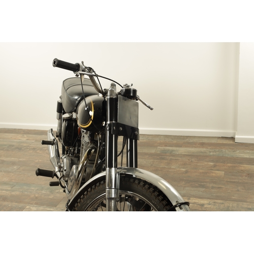 744 - A 1953 AJS 350cc MOTORCYCLE TRIAL BIKE in black Frame No. A6794 Engine No. 20903 Reg No XAS 711 is i... 