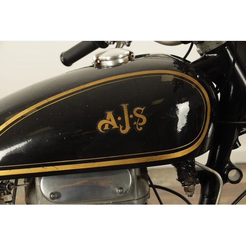 744 - A 1953 AJS 350cc MOTORCYCLE TRIAL BIKE in black Frame No. A6794 Engine No. 20903 Reg No XAS 711 is i... 