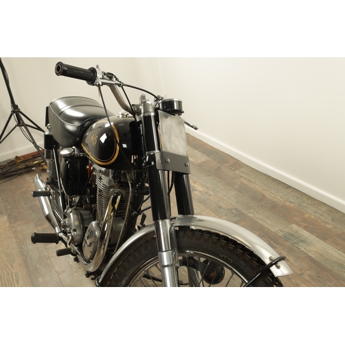 744 - A 1953 AJS 350cc MOTORCYCLE TRIAL BIKE in black Frame No. A6794 Engine No. 20903 Reg No XAS 711 is i... 