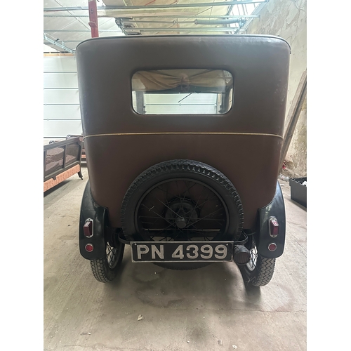 747 - A VERY ORIGINAL 1929 AUSTIN SEVEN SALOON CAR, Reg no PN 4399, chassis no. 79170, engine no. M79702. ... 