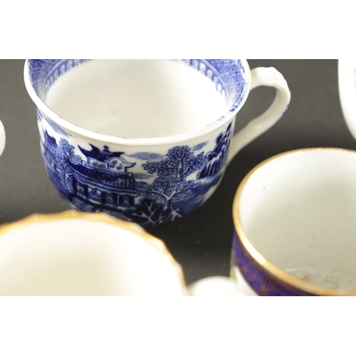 237 - A COLLECTION OF TWENTY-FIVE 19TH / 18TH CENTURY ENGLISH PORCELAIN TEA CUPS