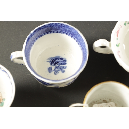 237 - A COLLECTION OF TWENTY-FIVE 19TH / 18TH CENTURY ENGLISH PORCELAIN TEA CUPS