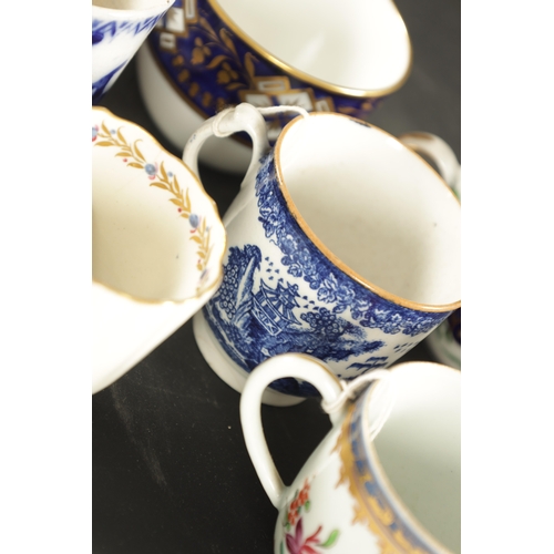 237 - A COLLECTION OF TWENTY-FIVE 19TH / 18TH CENTURY ENGLISH PORCELAIN TEA CUPS