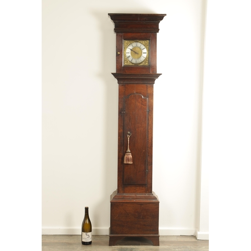 808 - JONAS BARBER, WINSTER. AN UNUSUAL 7 1/2” DIAL 30-HOUR LONGCASE CLOCK of small proportions, the oak c... 