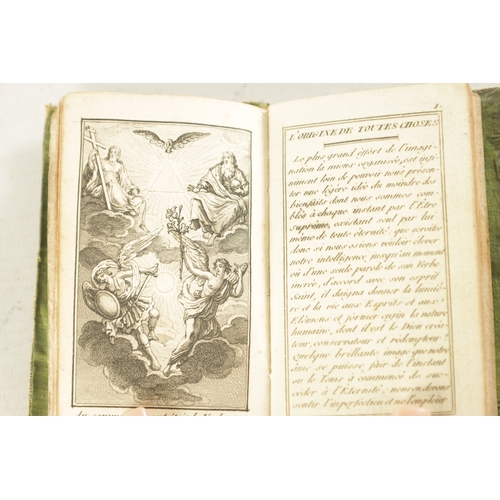 272 - A LATE 18TH CENTURY FRENCH SMALL BOOK TITLED ‘CALENDRIER POUR L’ANNEE BISSEXTILE’ DATED 1796 with nu... 