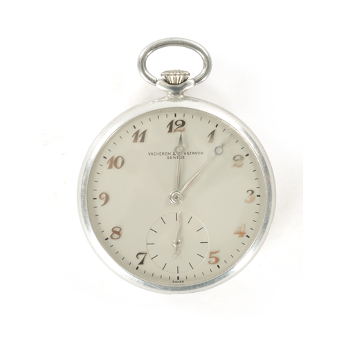 306 - VACHERON CONSTANTIN. A FINE AND LIGHTWEIGHT ALUMINIUM KEYLESS WINDING OPEN-FACED POCKET WATCH, the c... 