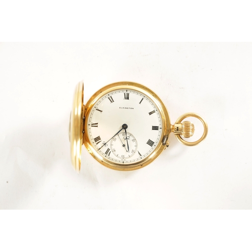 307 - ELKINGTON & CO. A FINE AND RARE 18CT GOLD POCKET WATCH WITH FREE SPRUNG KARRUSEL ESCAPEMENT, the hal... 