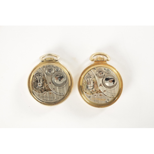 311 - TWO ELGIN NATIONAL WATCH CO. 'B.W. RAYMOND' GOLD FILLED POCKET WATCHES each having an open faced cas... 