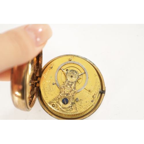 314 - A RARE GEORGE III PAIR CASED POCKET WATCH BY YORK MAKERS, HAMPSTON PRINCE & CATTLES, the gilt case e... 