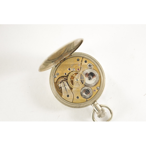 319 - A BRITISH MILITARY OCTAVIA EIGHT DAY PILOTS POCKET WATCH, having a black dial with Arabic numerals a... 