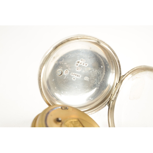 321 - THOMAS YATES, PRESTON. A 19TH CENTURY SILVER OPEN FACED FUSEE POCKET WATCH, having a white enamel di... 