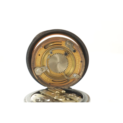 333 - A LATE 19TH CENTURY MOONPHASE POCKET WATCH WITH CALENDAR DIAL ON REVERSE the gunmetal case enclosing... 