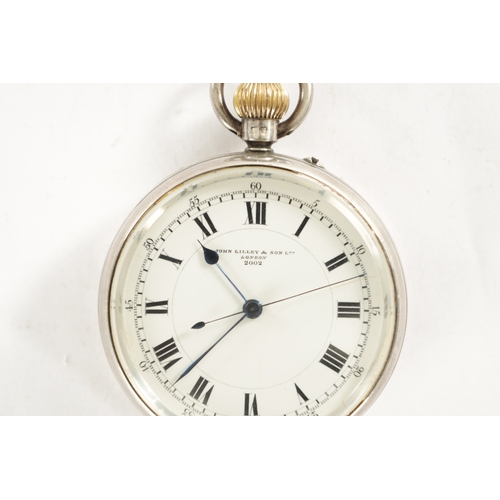 351 - A SILVER CASED ROYAL NAVY DECK WATCH SIGNED JOHN RILEY & SON LTD. LONDON, the open faced case enclos... 