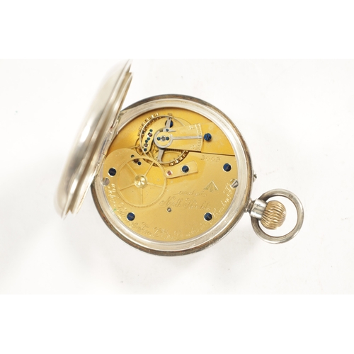 351 - A SILVER CASED ROYAL NAVY DECK WATCH SIGNED JOHN RILEY & SON LTD. LONDON, the open faced case enclos... 