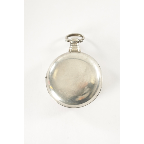 358 - A SILVER PAIR CASED POCKET WATCH SIGNED THOMAS PINNINGTON, LIVERPOOL, with enamel Roman dial and sub... 