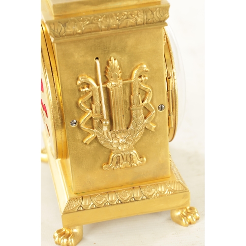 1018 - F.COURVOISIER & CO No 1508, A 19TH CENTURY SWISS CAST GILT BRASS GRANDE SONNERIE OFFICER'S CLOCK the... 