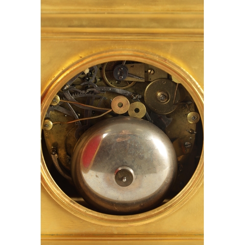 1018 - F.COURVOISIER & CO No 1508, A 19TH CENTURY SWISS CAST GILT BRASS GRANDE SONNERIE OFFICER'S CLOCK the... 