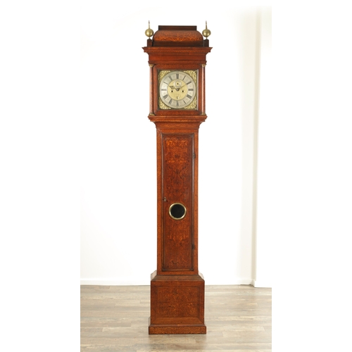 1022 - JOHN MITCHELL, LONDON. AN EARLY 18TH CENTURY EIGHT-DAY SEAWEED MARQUETRY LONGCASE CLOCK the 12