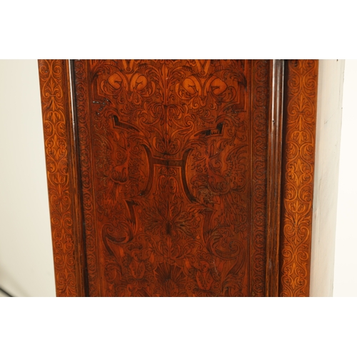 1022 - JOHN MITCHELL, LONDON. AN EARLY 18TH CENTURY EIGHT-DAY SEAWEED MARQUETRY LONGCASE CLOCK the 12