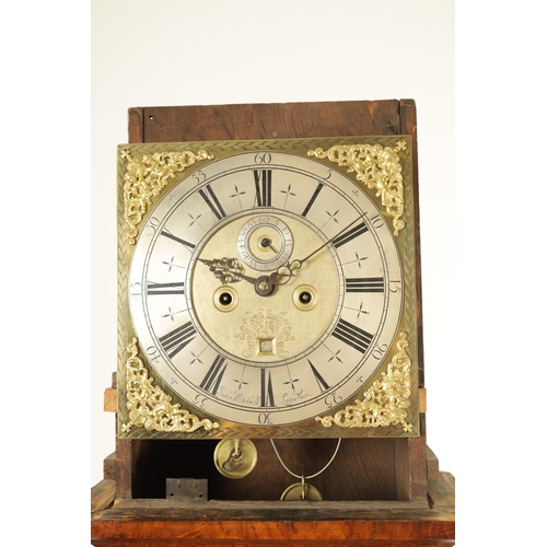 1022 - JOHN MITCHELL, LONDON. AN EARLY 18TH CENTURY EIGHT-DAY SEAWEED MARQUETRY LONGCASE CLOCK the 12