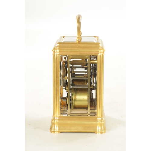 998 - PAUL GARNIER PARIS, A GOOD 19TH CENTURY FRENCH GILT BRASS GORGE CASE CARRIAGE CLOCK REPEATER the sig... 